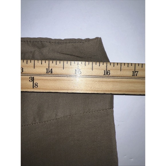 THEORY Women's‎ Brown Tailored Flat Front Flare Leg Linen Blend Trouser Size 6 - Picture 3 of 10